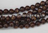 CRO40 15.5 inches 6mm round bronzite gemstone beads wholesale