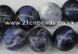 CRO405 15.5 inches 14mm round sodalite gemstone beads wholesale