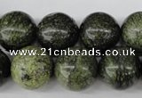 CRO428 15.5 inches 16mm round green lace gemstone beads wholesale