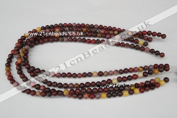 CRO49 15.5 inches 6mm round mookaite gemstone beads wholesale