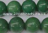 CRO495 15.5 inches 18mm round green aventurine beads wholesale