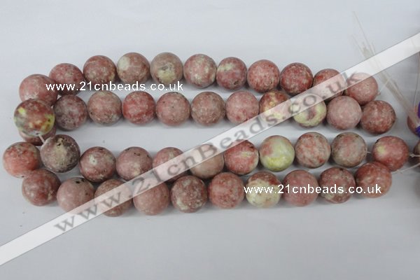 CRO496 15.5 inches 18mm round jasper gemstone beads wholesale