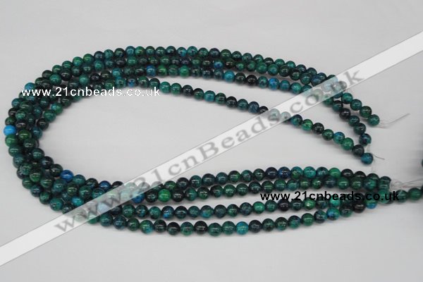 CRO50 15.5 inches 6mm round dyed chrysocolla beads wholesale