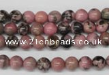 CRO51 15.5 inches 6mm round rhodonite gemstone beads wholesale