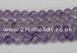 CRO53 15.5 inches 6mm round amethyst gemstone beads wholesale