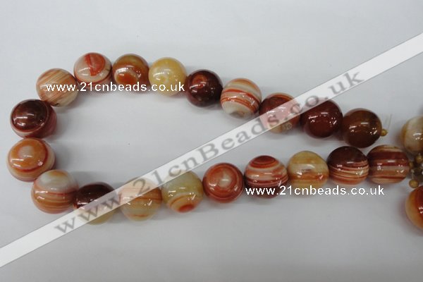 CRO533 15.5 inches 20mm round agate gemstone beads wholesale