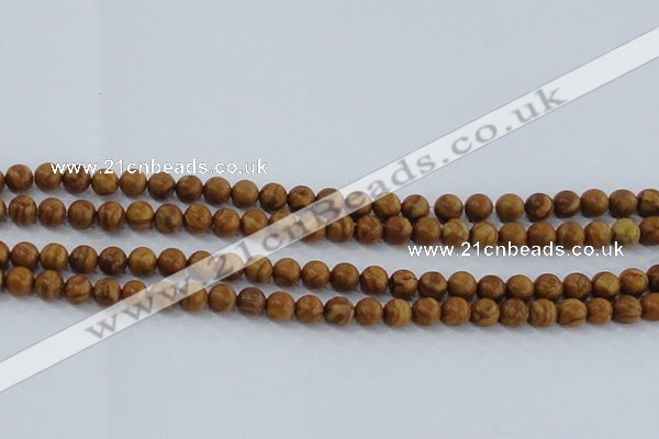 CRO552 15.5 inches 6mm round grain stone beads wholesale