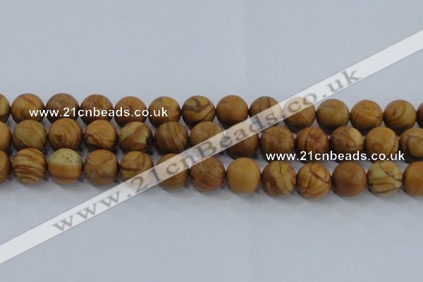 CRO555 15.5 inches 12mm round grain stone beads wholesale