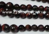 CRO708 15.5 inches 6mm – 14mm faceted round red tiger eye beads