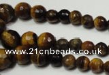 CRO710 15.5 inches 6mm – 14mm faceted round yellow tiger eye beads