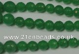 CRO717 15.5 inches 6mm – 14mm faceted round candy jade beads