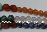 CRO727 15.5 inches 6mm – 14mm faceted round mixed gemstone beads