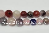 CRO728 15.5 inches 6mm – 14mm faceted round mixed gemstone beads