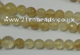 CRO747 15.5 inches 6mm – 14mm faceted round watermelon yellow beads