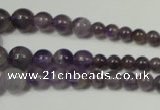 CRO755 15.5 inches 6mm – 14mm round amethyst beads wholesale