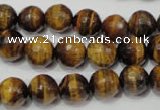 CRO783 15.5 inches 10mm faceted round yellow tiger eye beads wholesale