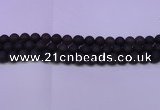 CRO842 15.5 inches 8mm round matte smoky quartz beads