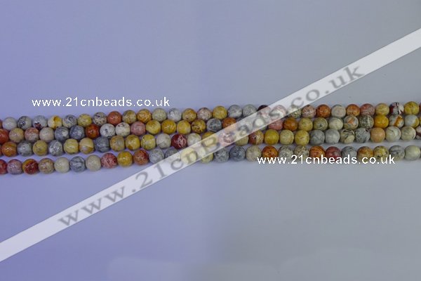 CRO860 15.5 inches 4mm round sky eye stone beads wholesale