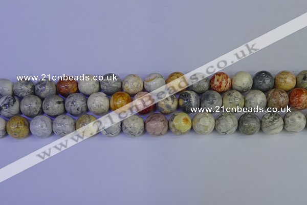 CRO864 15.5 inches 12mm round sky eye stone beads wholesale