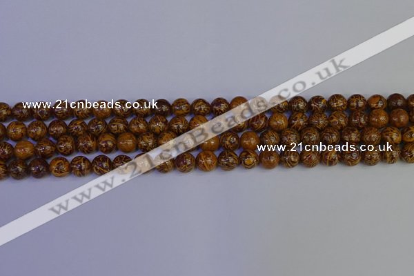 CRO881 15.5 inches 6mm round elephant blood stone beads