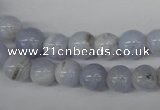 CRO89 15.5 inches 8mm round blue lace agate beads wholesale