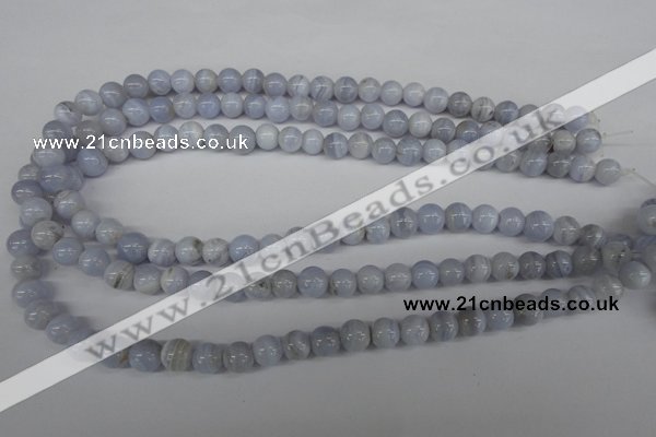 CRO89 15.5 inches 8mm round blue lace agate beads wholesale