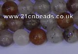 CRO892 15.5 inches 8mm round mixed lodalite quartz beads wholesale