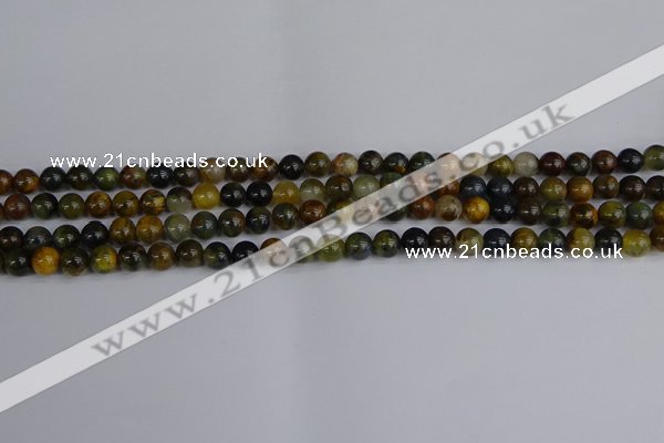 CRO900 15.5 inches 4mm round golden pietersite beads wholesale