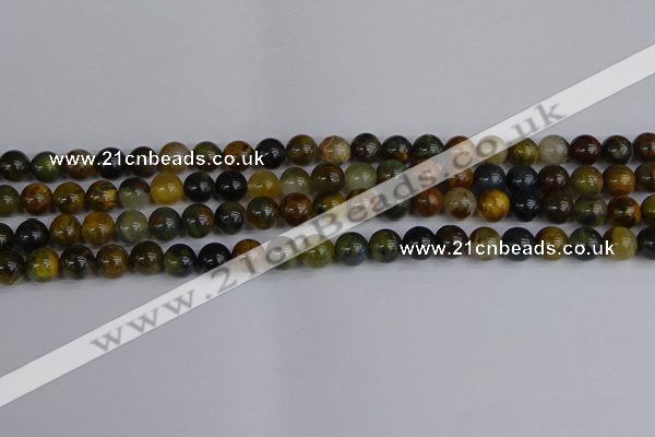 CRO902 15.5 inches 8mm round golden pietersite beads wholesale