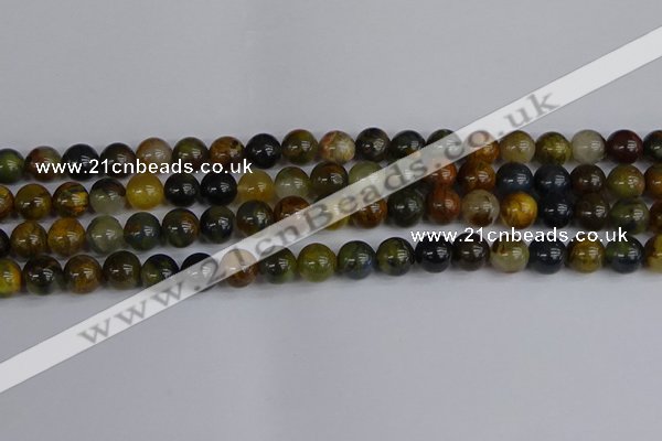 CRO903 15.5 inches 10mm round golden pietersite beads wholesale