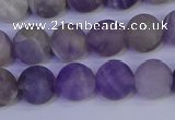 CRO923 15.5 inches 10mm round matte dogtooth amethyst beads