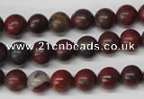 CRO93 15.5 inches 8mm round brecciated jasper beads wholesale