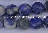 CRO954 15.5 inches 12mm round matte sodalite beads wholesale