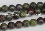 CRO97 15.5 inches 8mm round dragon blood jasper beads wholesale