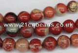 CRO99 15.5 inches 8mm round red jasper beads wholesale