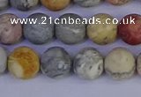 CRO993 15.5 inches 10mm round matte sky eye stone beads wholesale