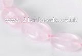 CRQ02 A grade 13*18mm oval natural rose quartz beads Wholesale