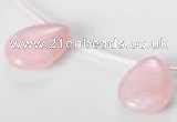 CRQ04 18*25mm flat teardrop A grade natural rose quartz beads