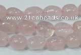 CRQ112 15.5 inches 10*13mm nugget natural rose quartz beads