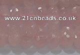 CRQ118 15.5 inches 7*12mm faceted rondelle rose quartz beads
