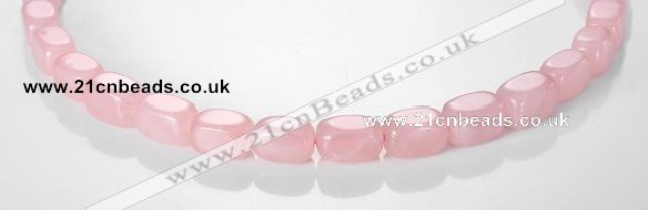 CRQ13 10*14mm cuboid A grade natural rose quartz beads Wholesale