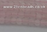 CRQ180 15.5 inches 4mm round matte rose quartz beads wholesale