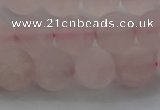 CRQ183 15.5 inches 10mm round matte rose quartz beads wholesale