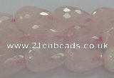 CRQ196 15.5 inches 10*14mm faceted teardrop natural rose quartz beads