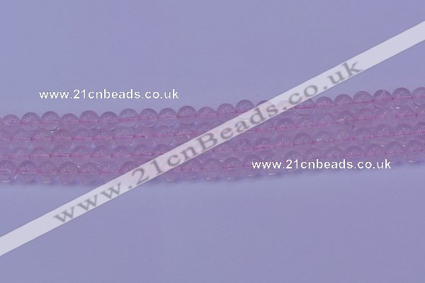 CRQ201 15.5 inches 6mm round Mozambique rose quartz beads