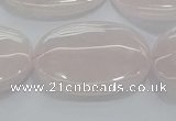 CRQ236 15.5 inches 18*25mm oval rose quartz beads wholesale