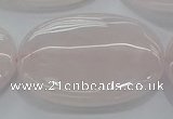 CRQ238 15.5 inches 30*40mm oval rose quartz beads wholesale