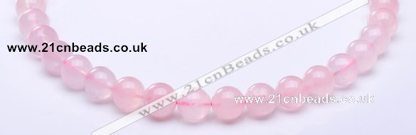 CRQ26 15.5 inches 6mm round natural rose quartz beads Wholesale