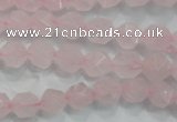 CRQ301 15 inches 8mm faceted nuggets rose quartz beads