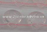 CRQ380 15.5 inches 13*13mm faceted briolette rose quartz beads
